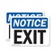 Signmission Exit Sign, Plastic, 10 in W, 7 in H, Exit OS-2PACK-NS-P-710-L-12248 - alternate 1